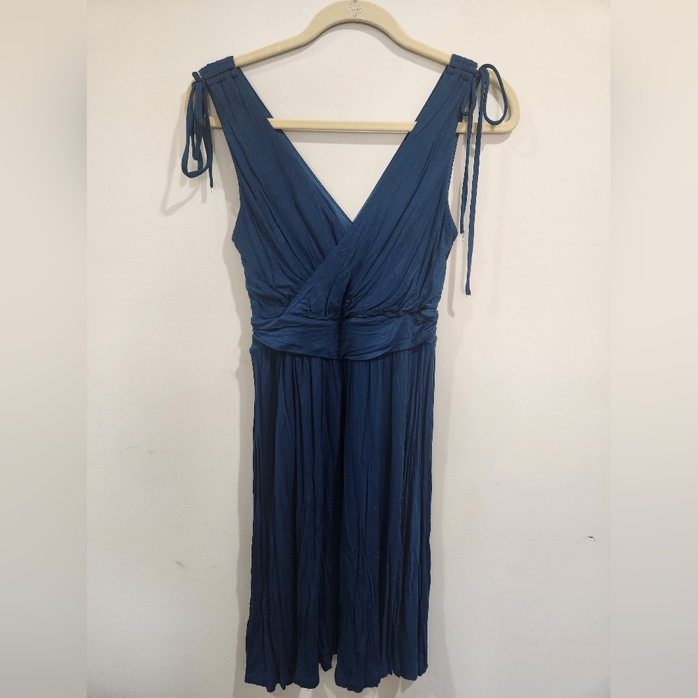 LOFT Deep Blue Midi Dress